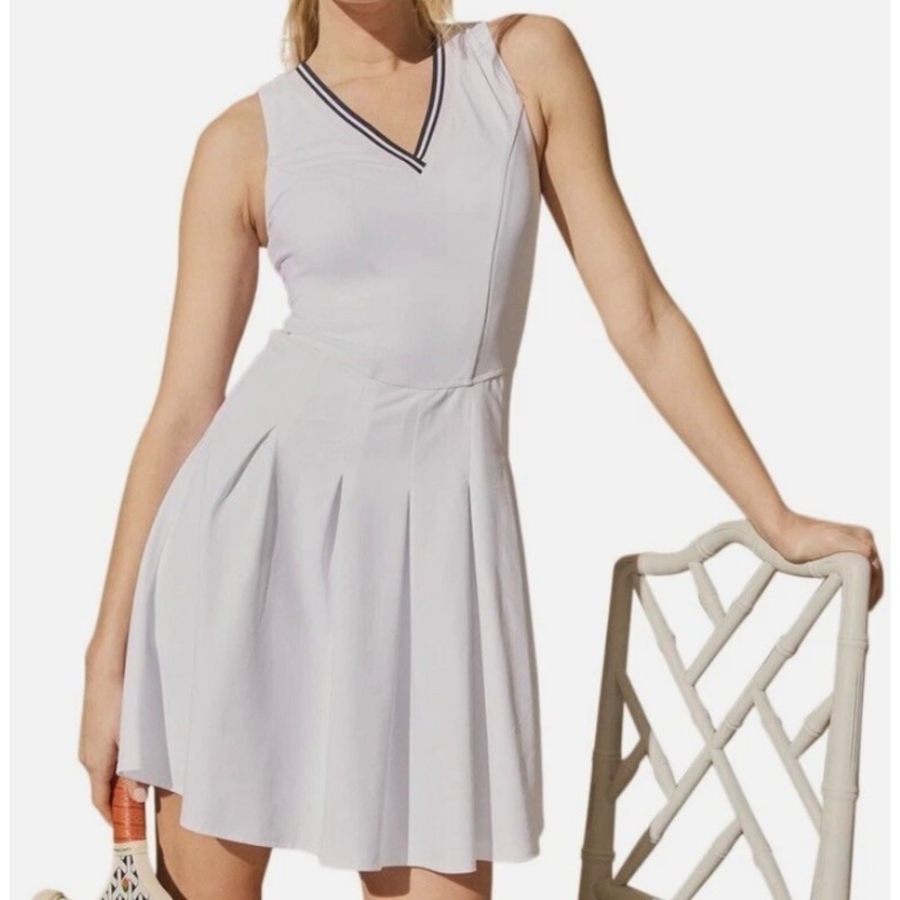 J.Mclaughlin Azra Dress Womens 6 White Tennis Built in Shorts Catalina Cloth